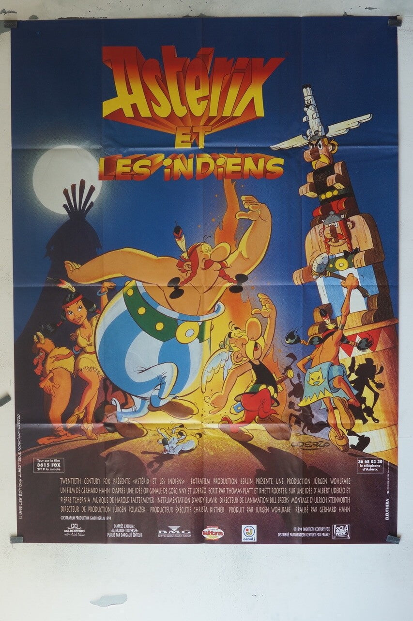 ASTÉRIX ET LES INDIENS MOVIE POSTER ORIGINAL 120x160