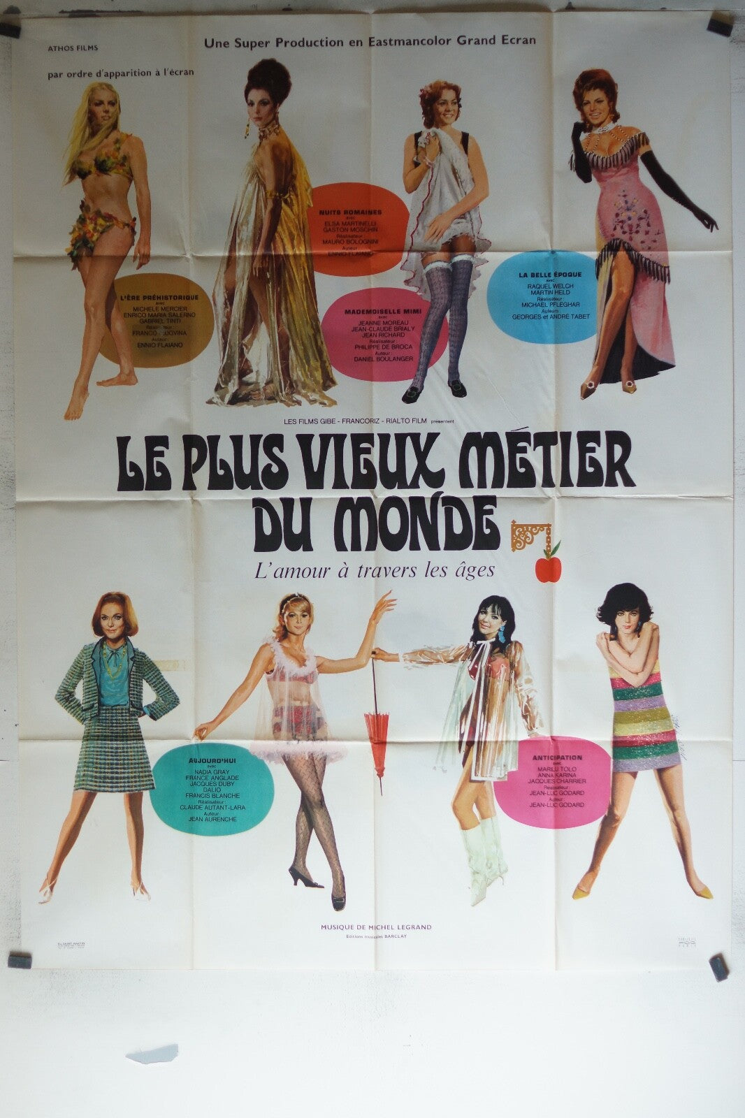PLUS VIEUX METIER DU MONDE ORIGINAL MOVIE POSTER 120x160 Michele Mercier