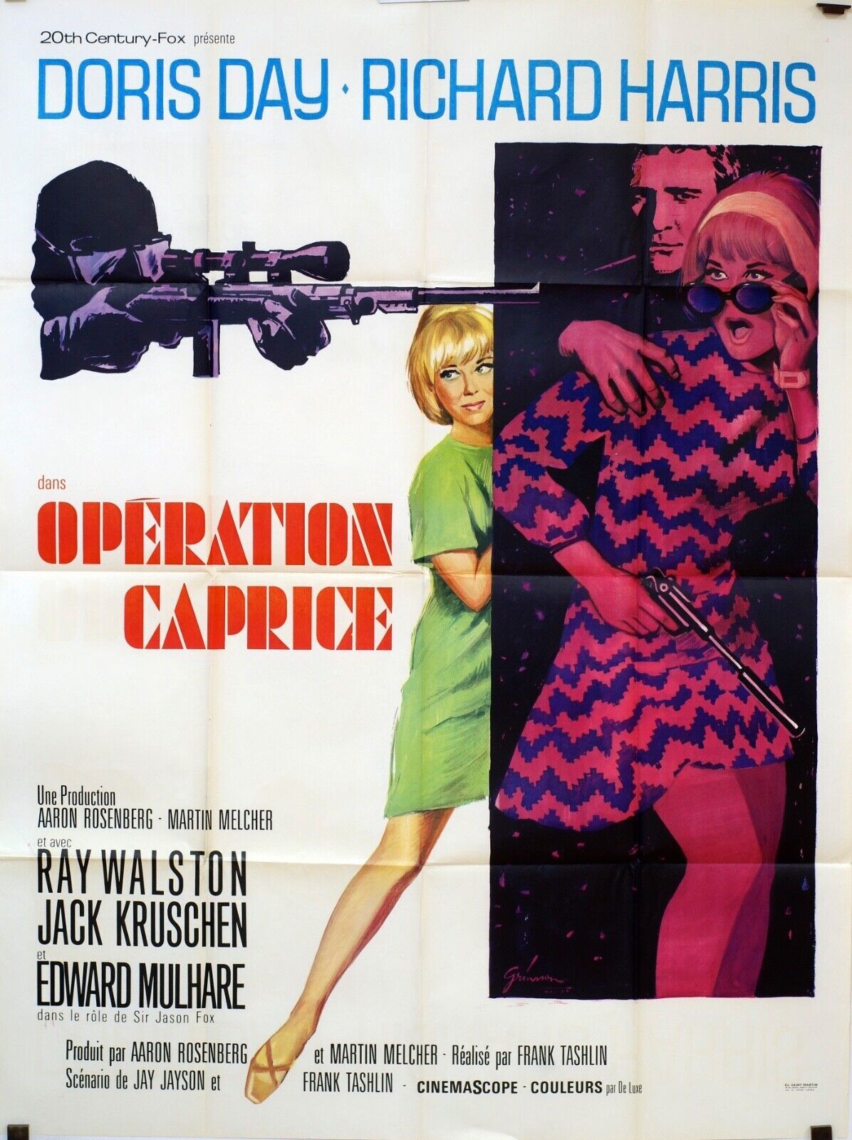 OPÉRATION CAPRICE ORIGINAL MOVIE POSTER 120x160 DORIS DAY