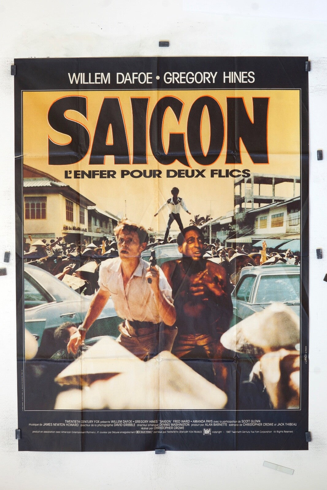 SAIGON WILLEM DAFOE ORIGINAL MOVIE POSTER 120x160 WILLEM DAFOE