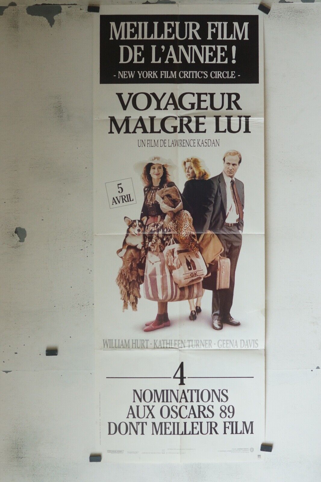 VOYAGEUR MALGRE LUI MOVIE POSTER ORIGINAL 60x160 WILLIAM HURT