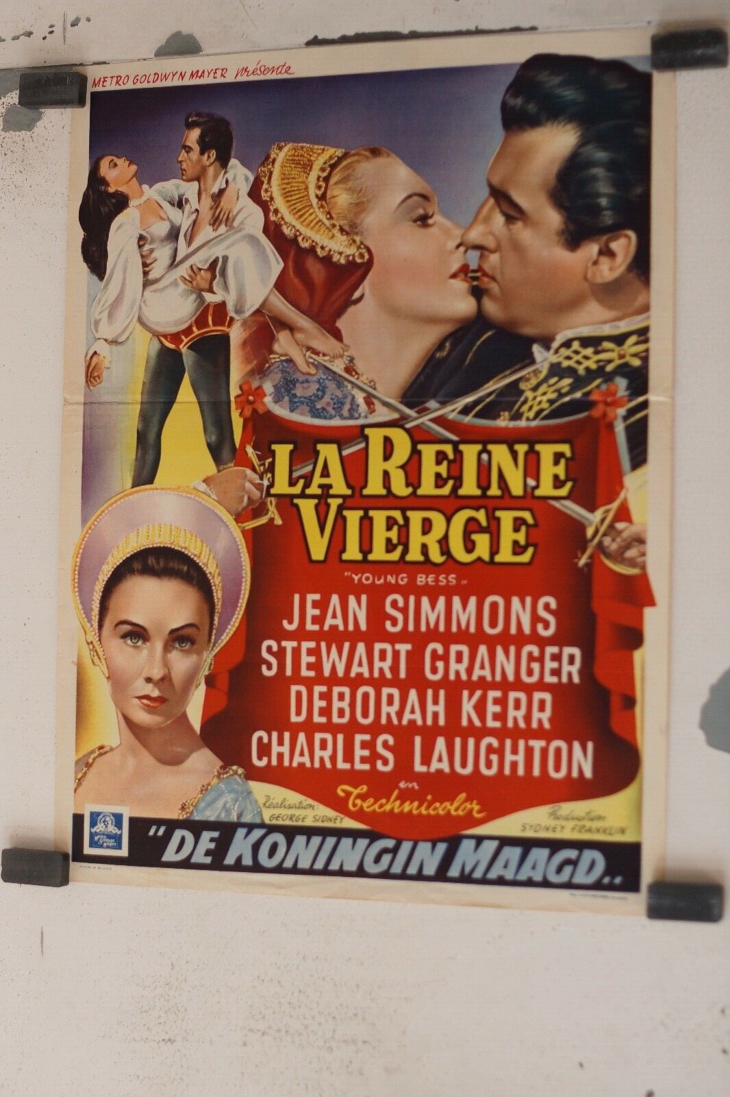 LA REINE VIERGE (Belge) ORIGINAL 30x55