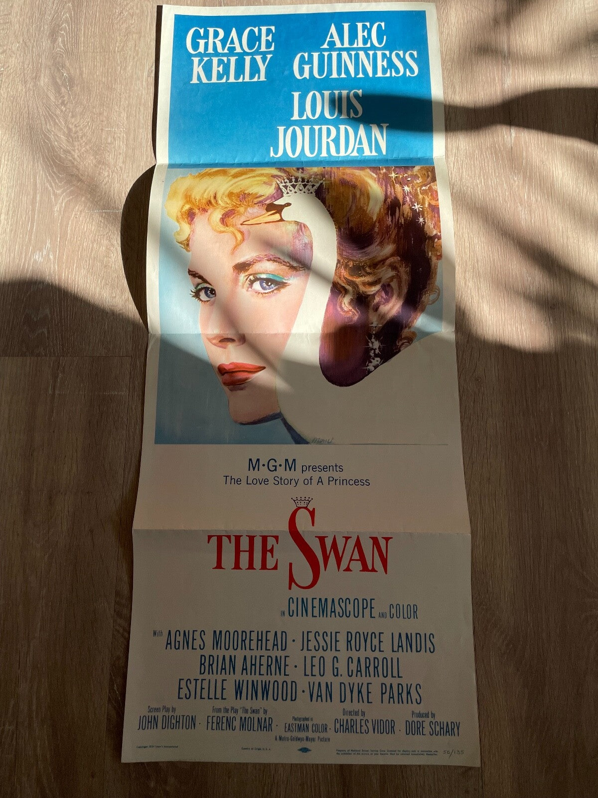 THE SWAN MOVIE POSTER ORIGINAL 36X91 GRACE KELLY- ALEC GUINNESS