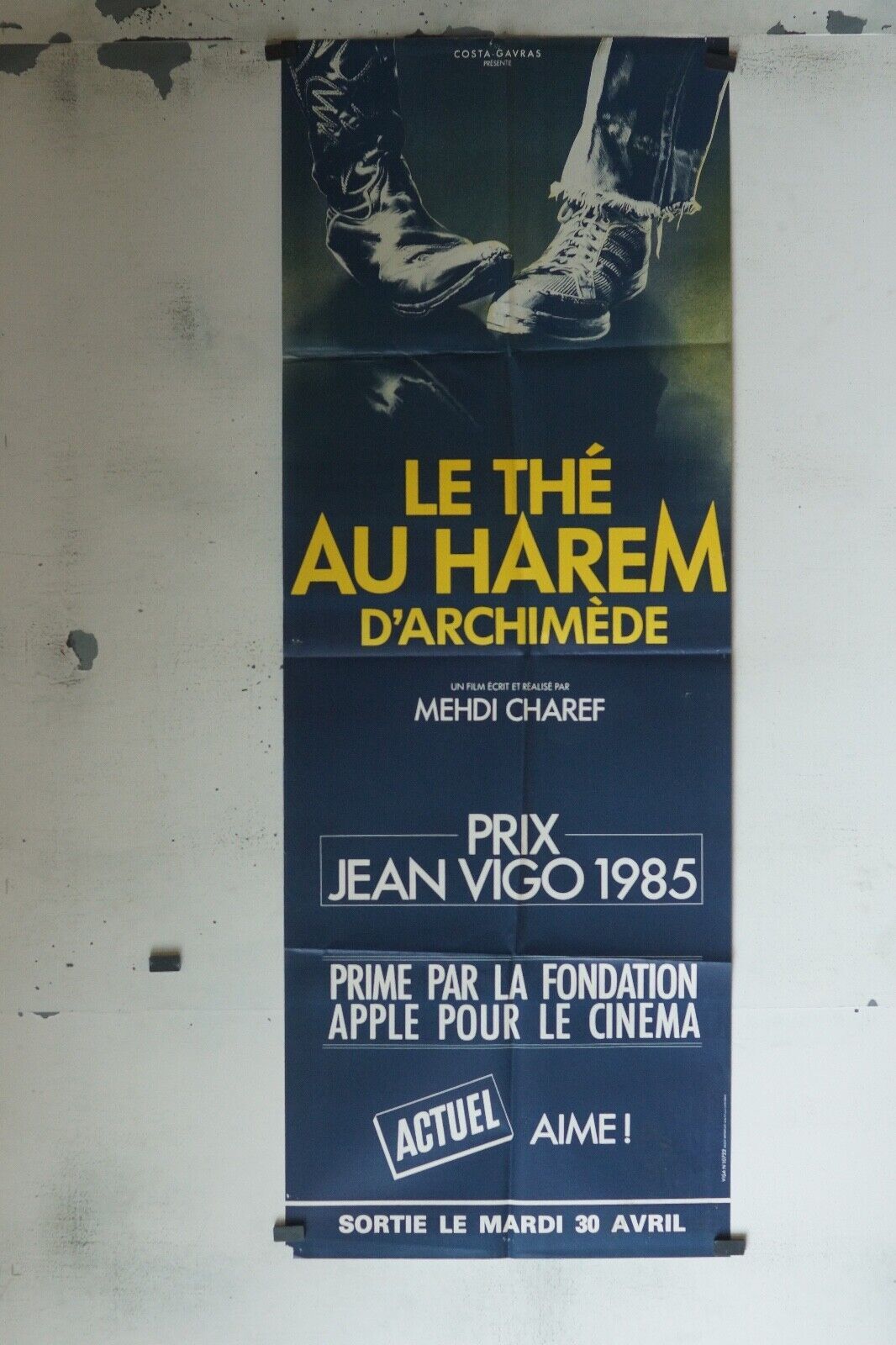 LE THÉ AU HAREM D’ARCHIMÈDE MOVIE POSTER ORIGINAL 60x160 MEHDI CHAREF