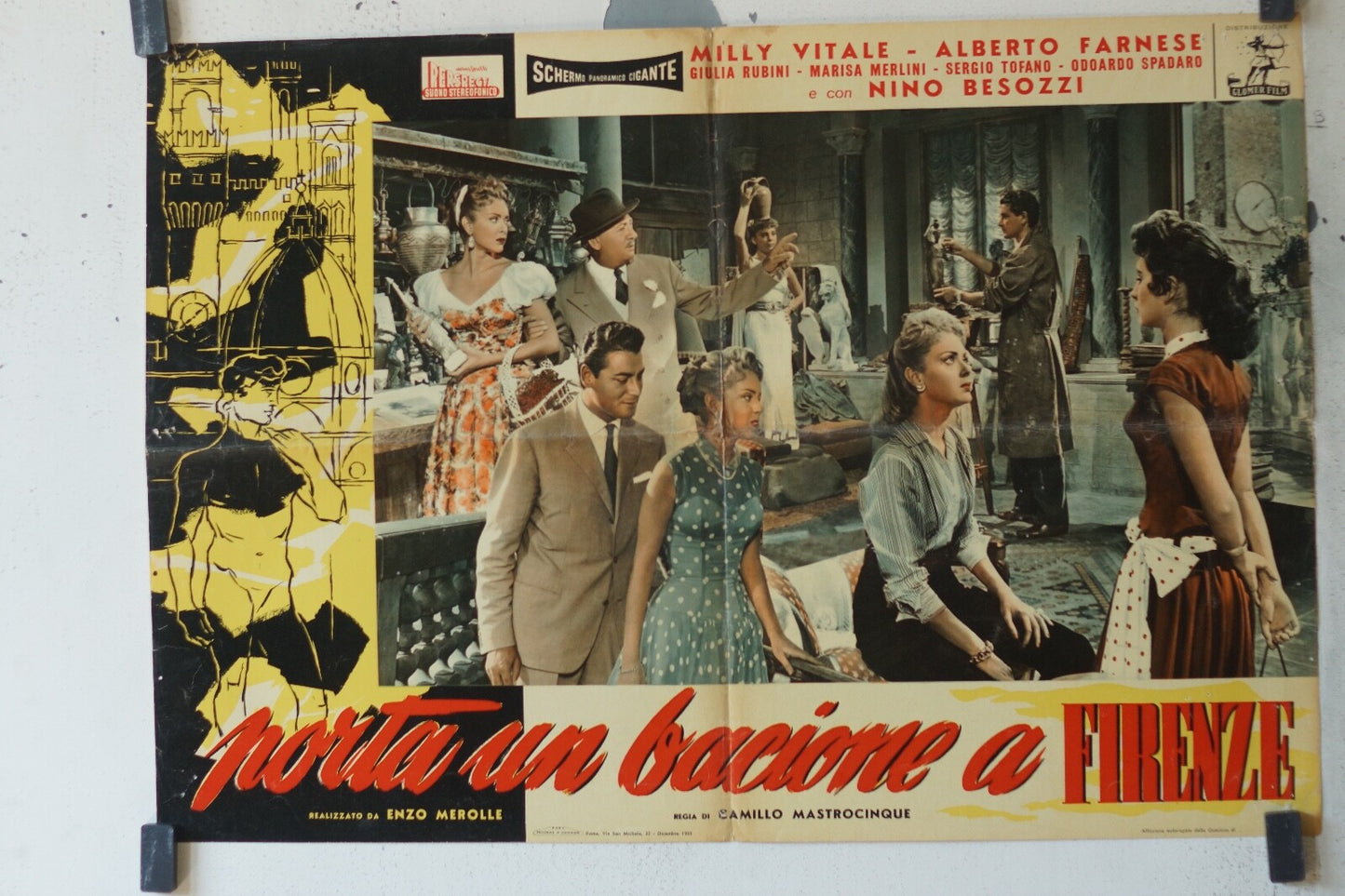 PORTA UN BACIONE A FIRENZE, BELGE POSTER ORIGINAL 67X48 Nino Stresa , Vittorio