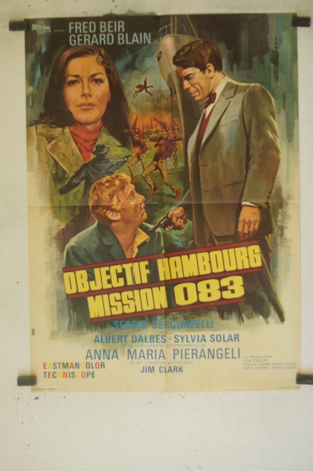 OBJECTIF HAMBOURG MISSION 083 MOVIE POSTER ORIGINAL (60X80) SYLVIA SOLAR