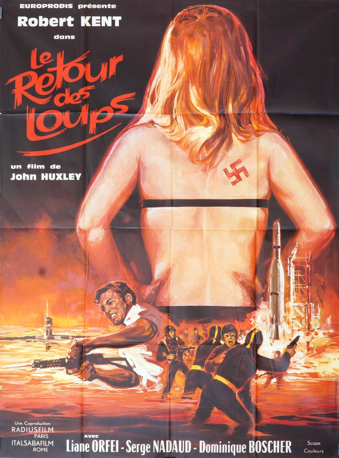 LE RETOUR DES LOUPS MOVIE POSTER ORIGINAL (120X160) LIANE ORFEI