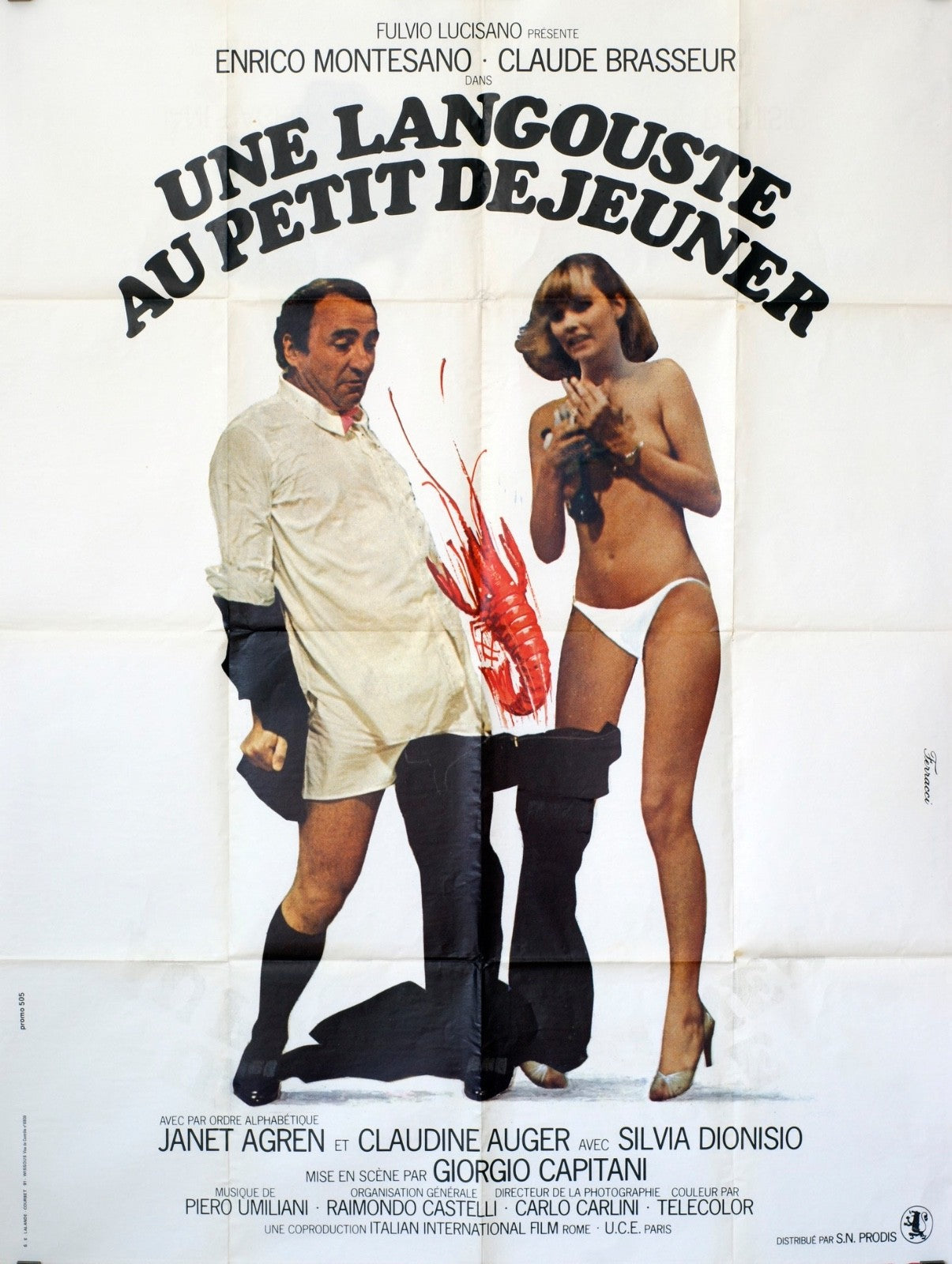 UNE LANGOUSTE AU PETIT DÉJEUNER SILVIA DIONISIO MOVIE POSTER ORIGINAL 120x160