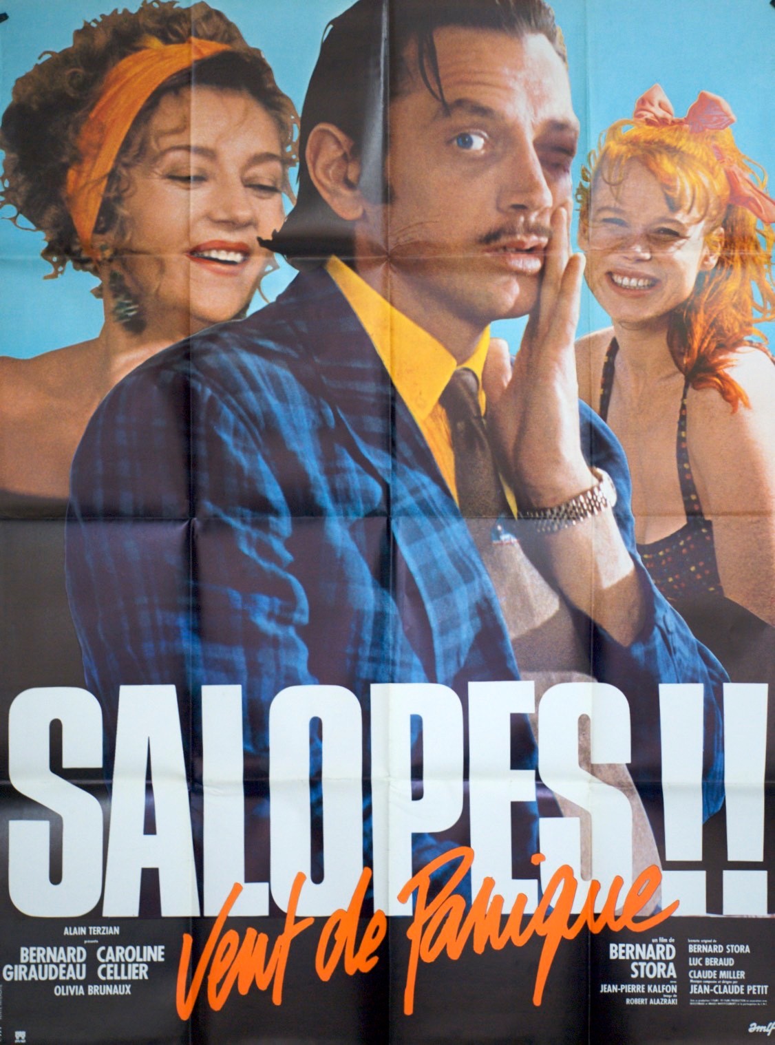 SALOPES, VENT DE PANIQUE BERNARD CAROLINE MOVIE POSTER ORIGINAL 120x160