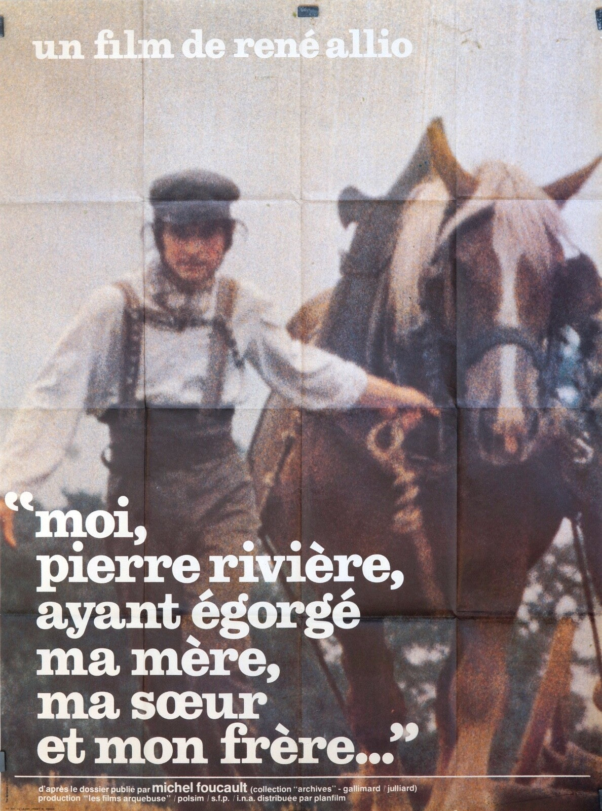 MOI, PIERRE RIVIÈRE AYANT ÉGORGÉ MA MÈRE, MA SŒUR MOVIE POSTER ORIGINAL 120x160