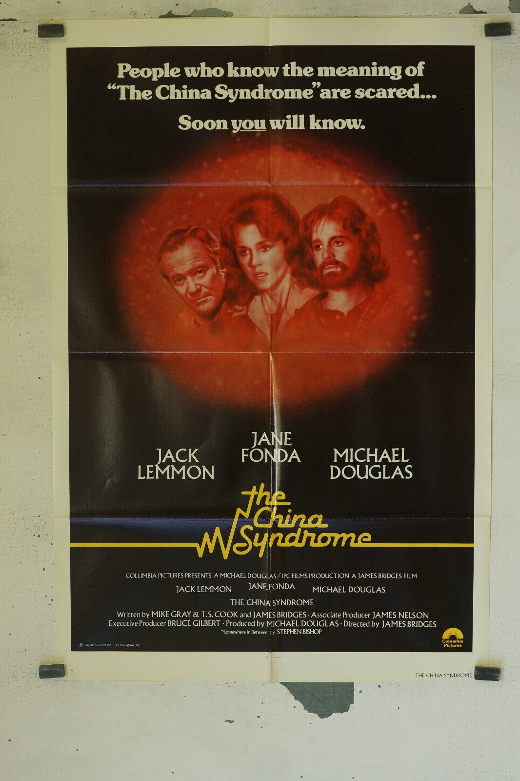 THE CHINA SYNDROME (70X100) ORIGINAL MOVIE JACK LEMMON – JANE FONDA