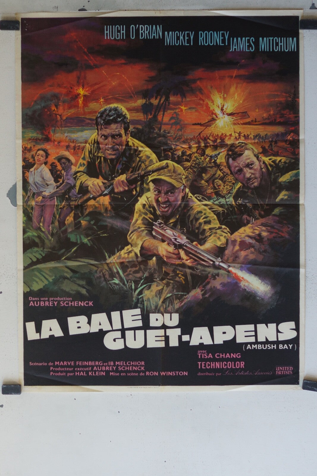 BAIE DU GUET-APENS (LA) MOVIE POSTER ORIGINAL (60X80) Hugh O’Brian ,