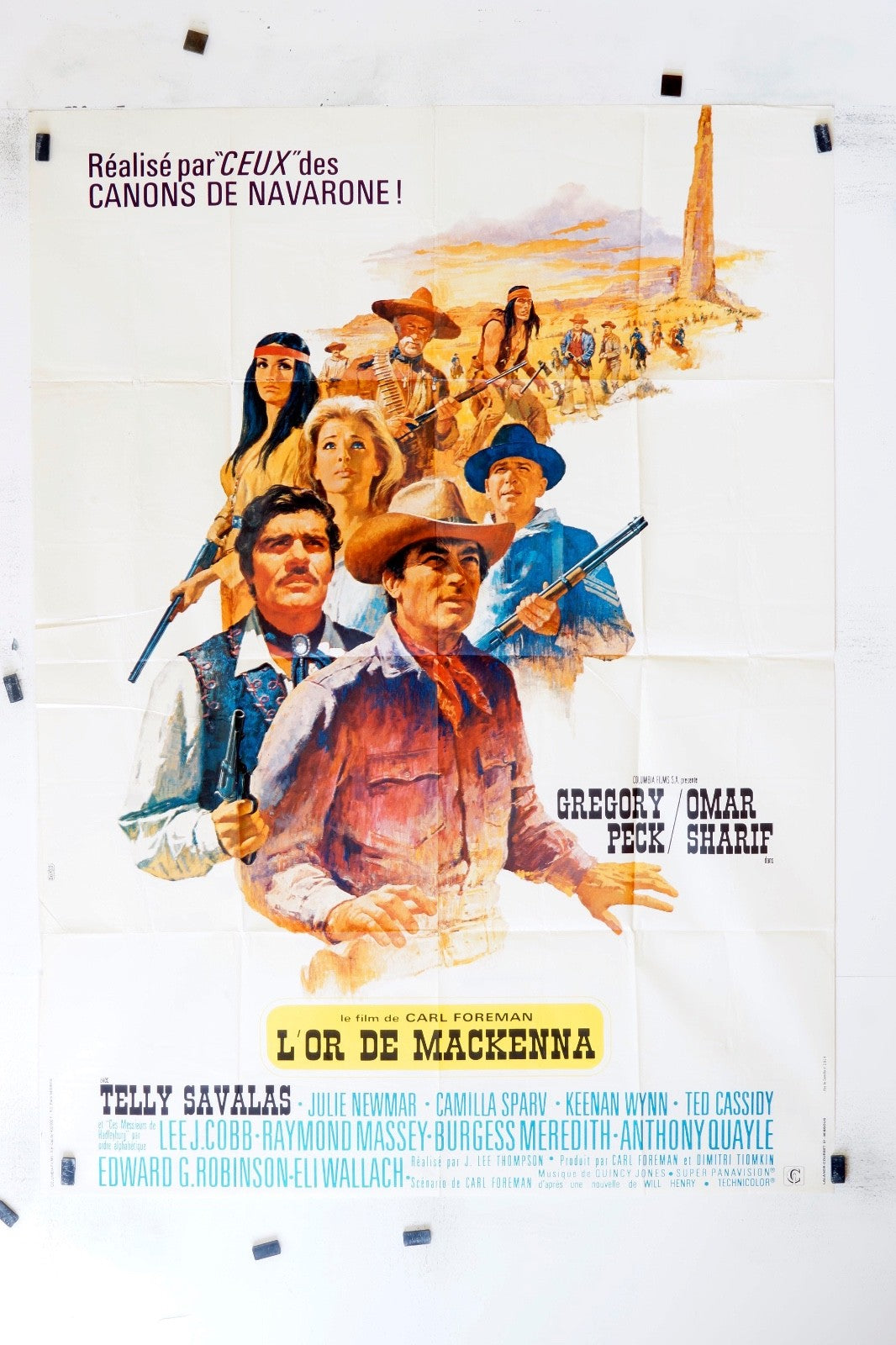 L’OR DE MACKENNA GREGORY PECK MOVIE POSTER ORIGINAL 120x160