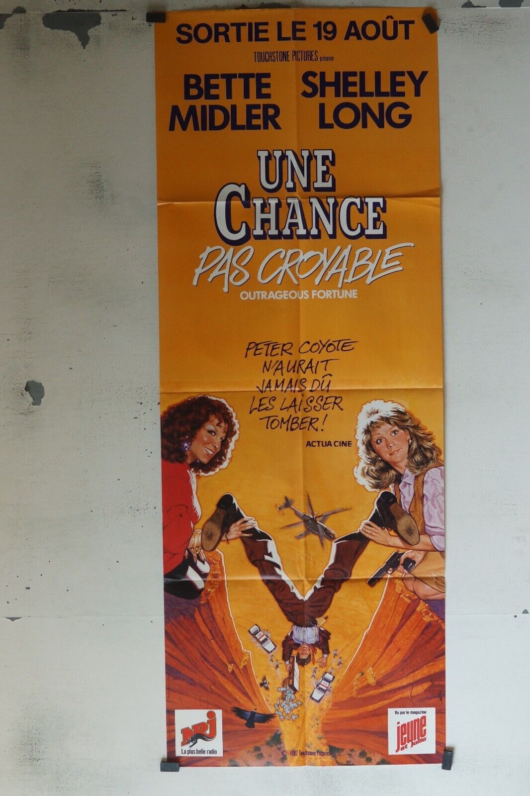 UNE CHANCE PAS CROYABLE MOVIE POSTER ORIGINAL 60x160 BETTE MIDLER