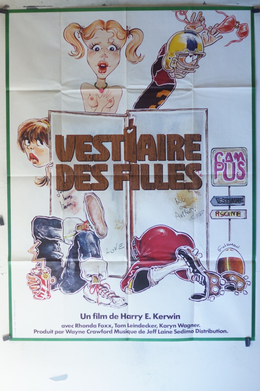 VESTIAIRE DES FILLES MOVIE POSTER ORIGINAL120x160 Rhonda foxx , Tom leindecker