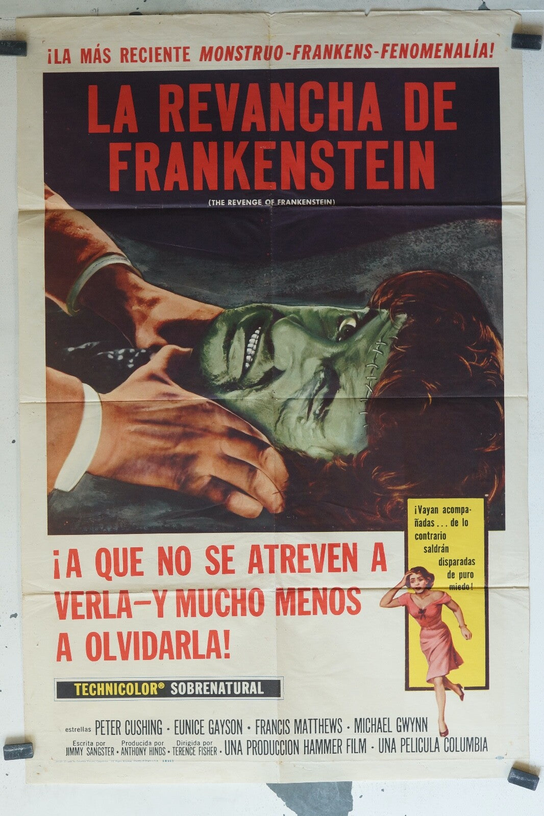 LA REVANCHA DE FRANKENSTEIN 70x100 Peter Cushing, Francis Matthews