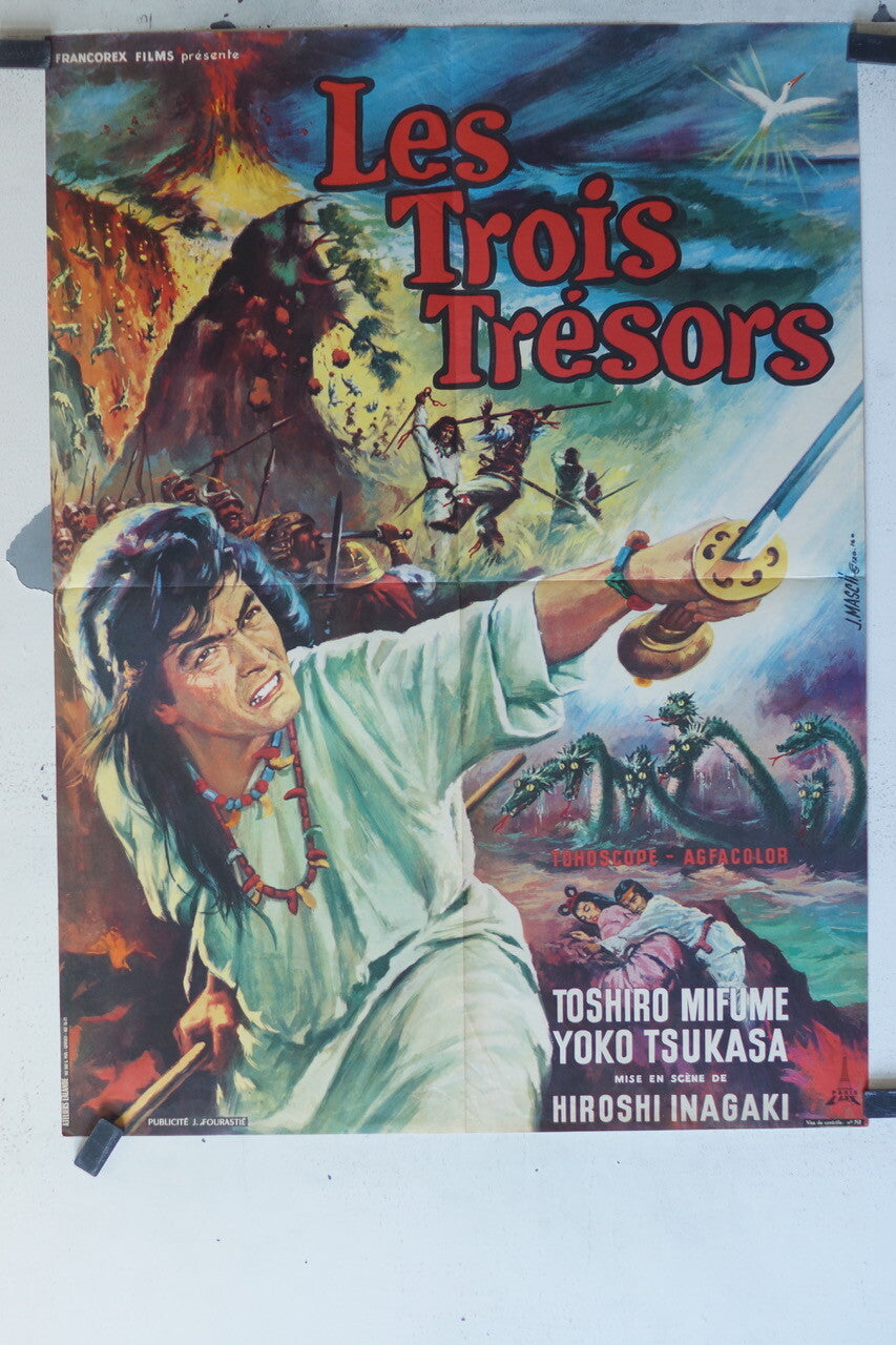 TROIS TRESORS (LES) MOVIE POSTER ORIGINAL (60X80) Toshiro Mifune