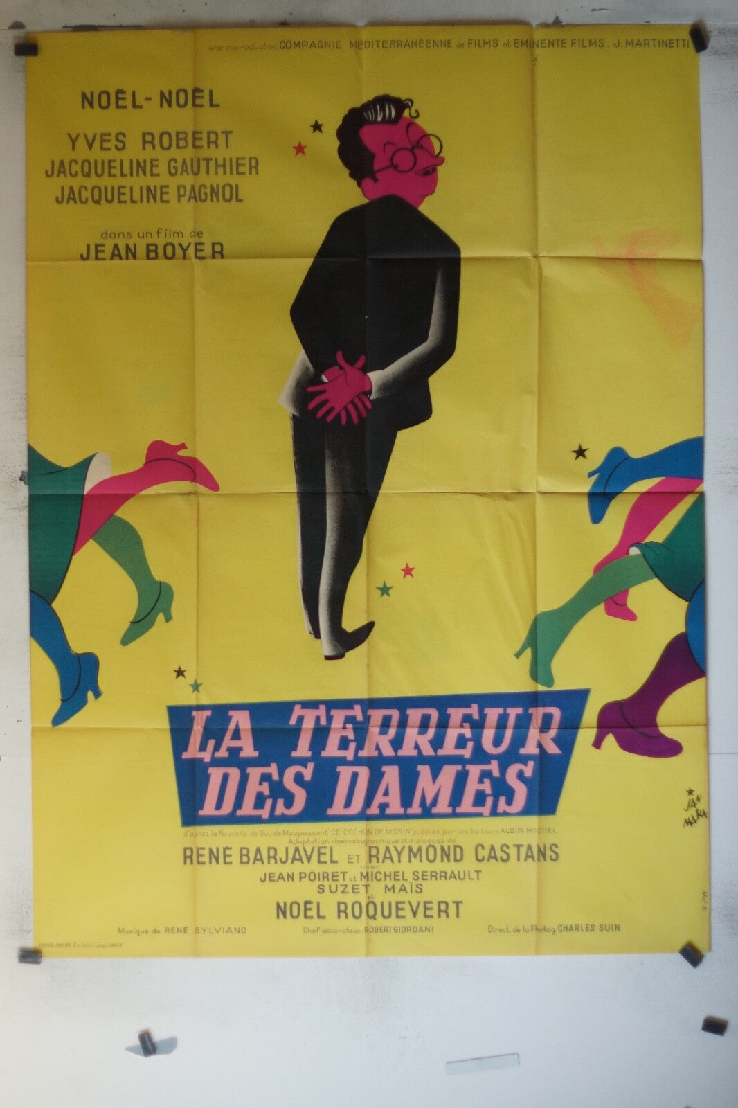 TERREUR DES DAMES (LA) MOVIE POSTER ORIGINAL120x160 Noel-Noel, Yves Robert