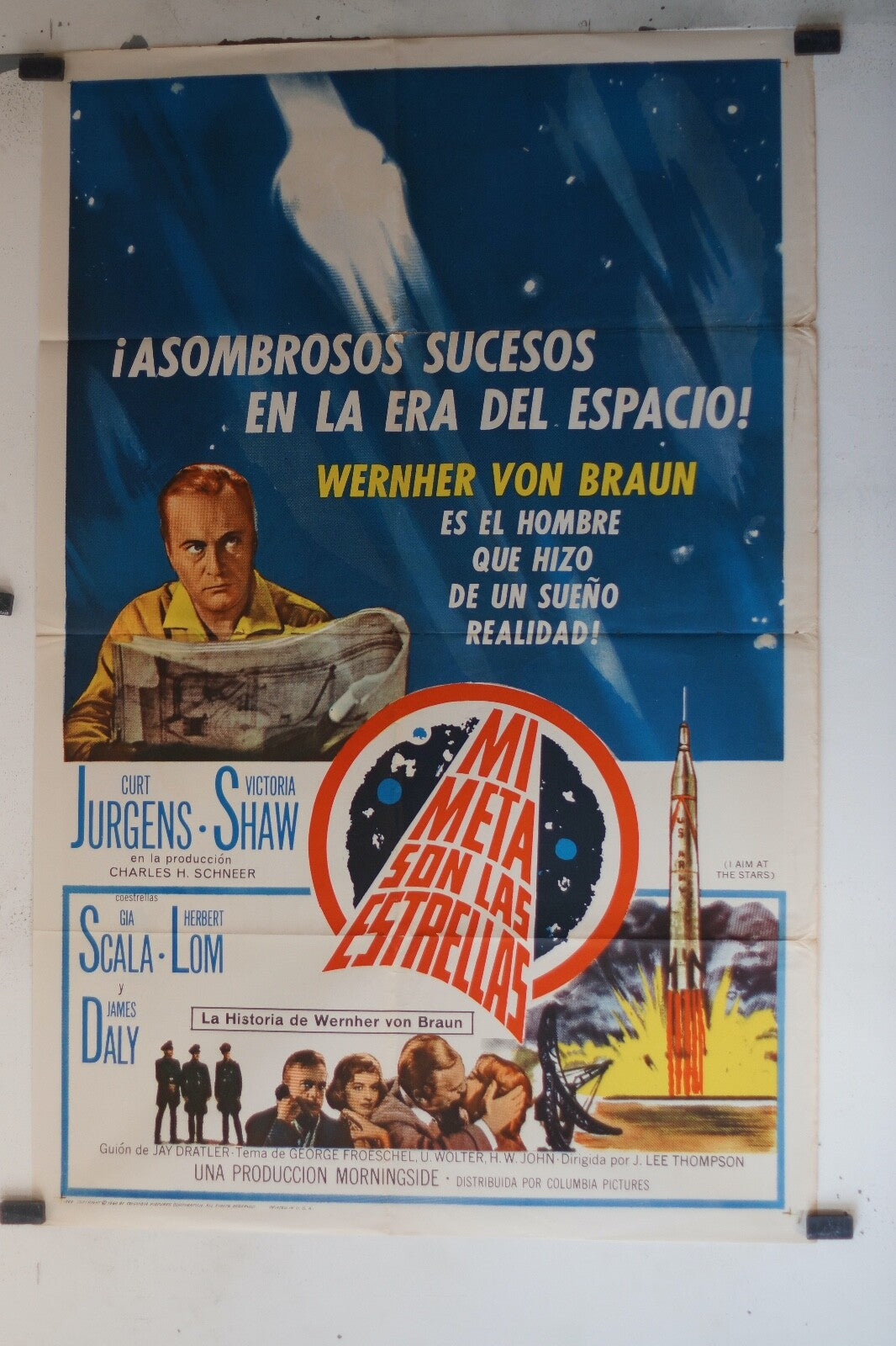 MI META SON LAS ESTRELLAS (70X100)ORIGINAL MOVIE POSTER CURT JURGENS – VICTORIA