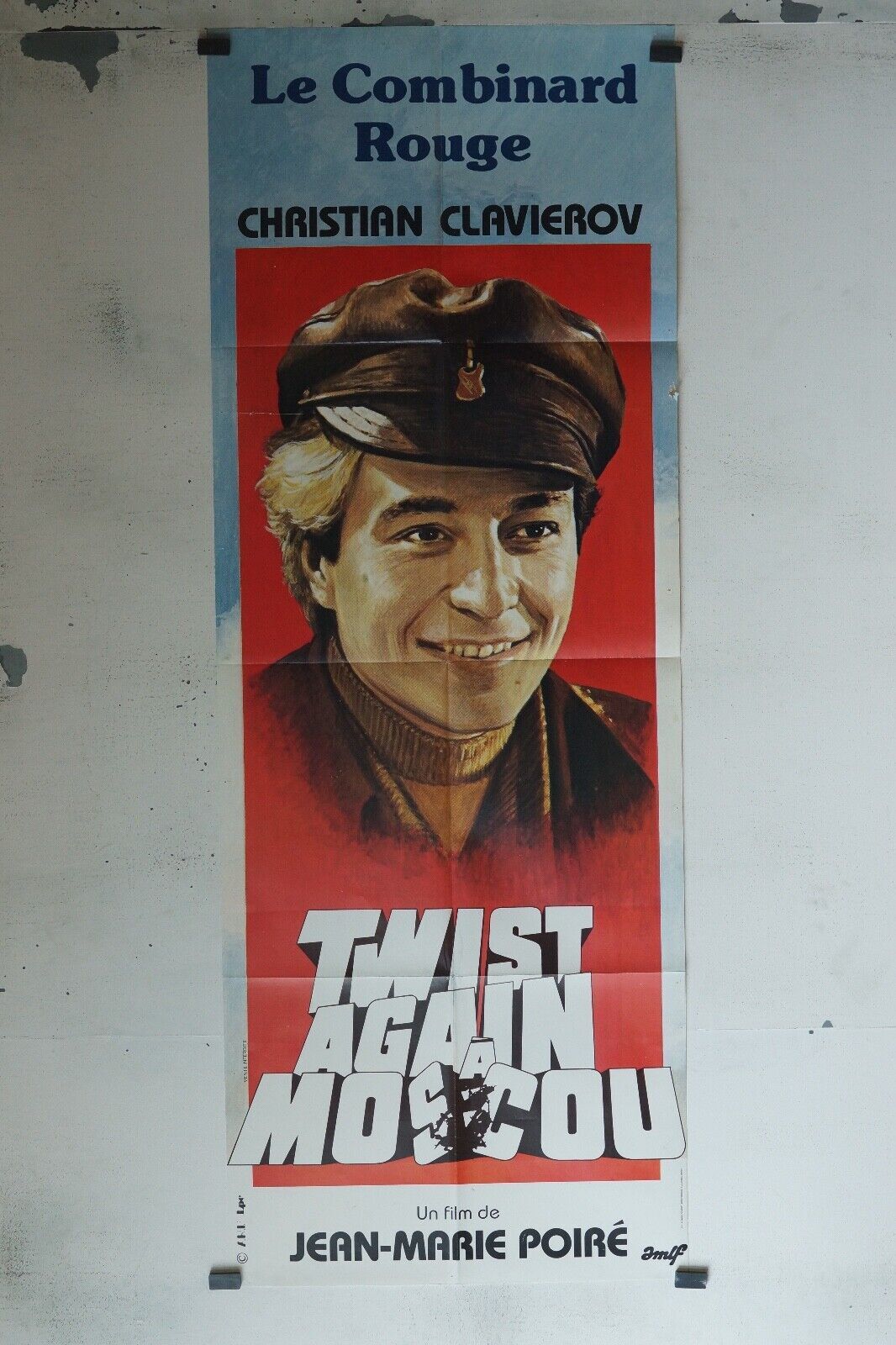 TWIST AGAIN A MOSCOU MOVIE POSTER ORIGINAL 60x160 CHRITIAN CLAVIEROV