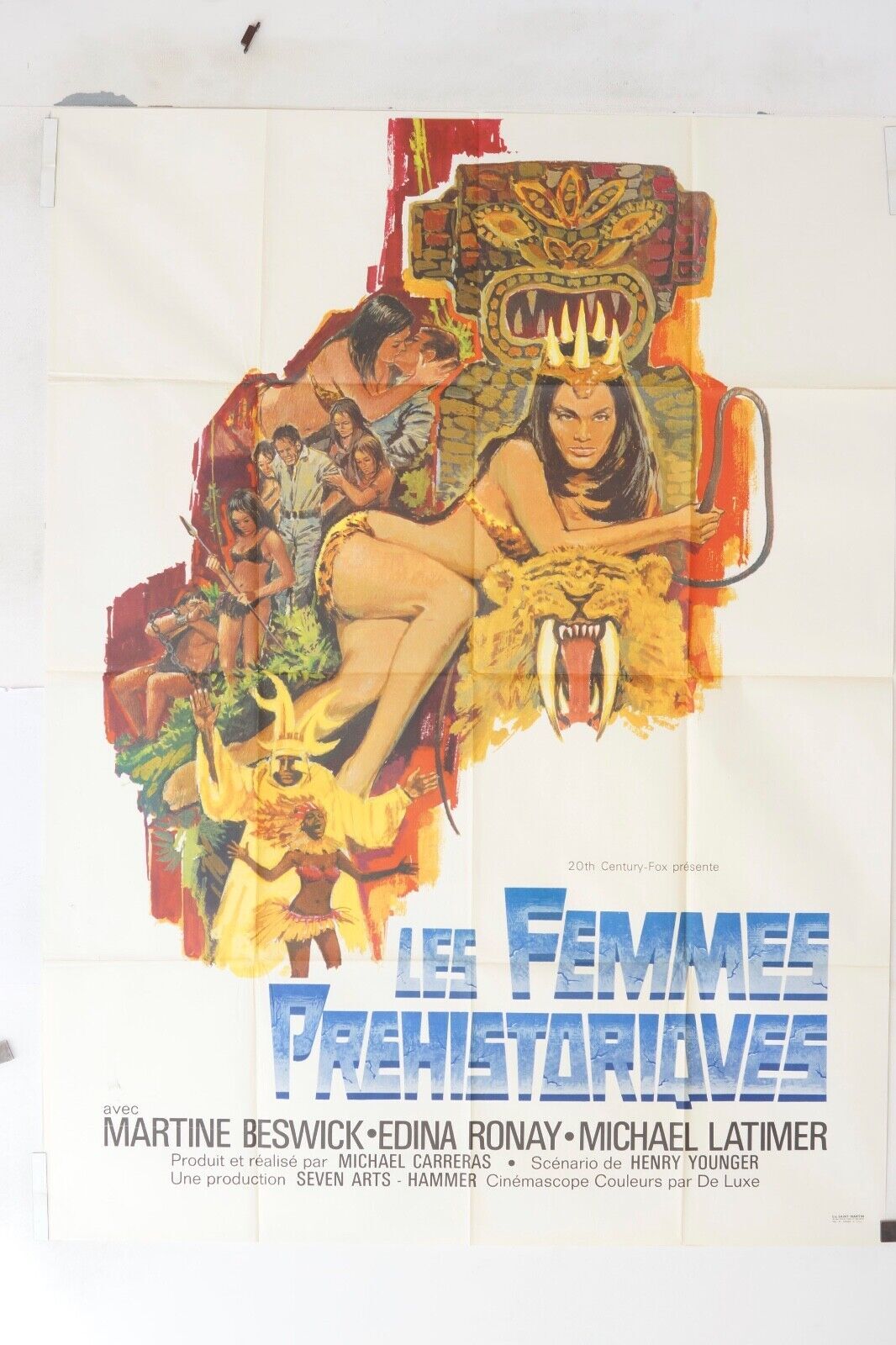 LA FEMME PRÉHISTORIQUES ORIGINAL MOVIE POSTER 120x160 MARTINE BESWICK