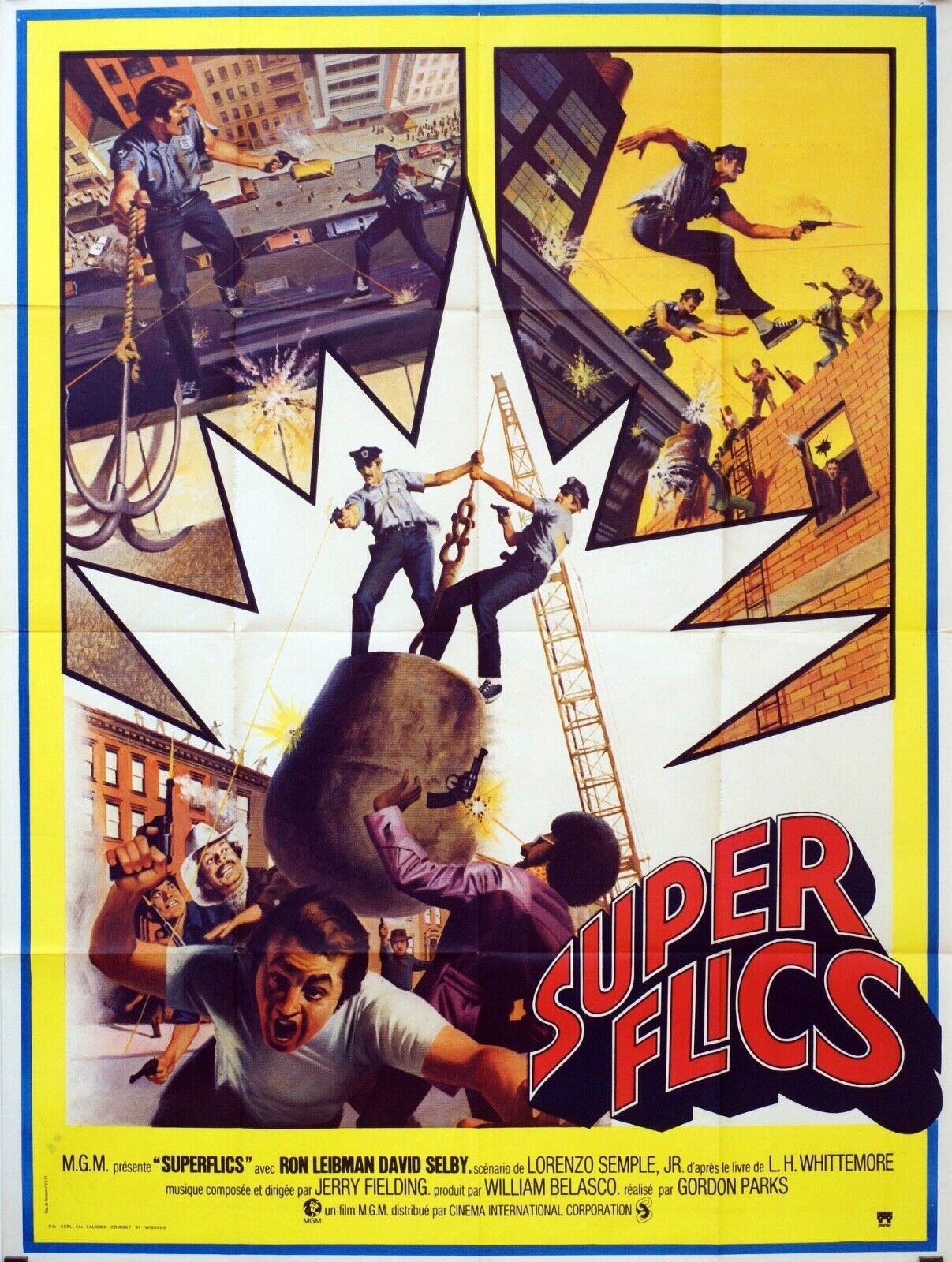 SUPER FLICS MOVIE POSTER ORIGINAL 120x160 GORDON PARKS