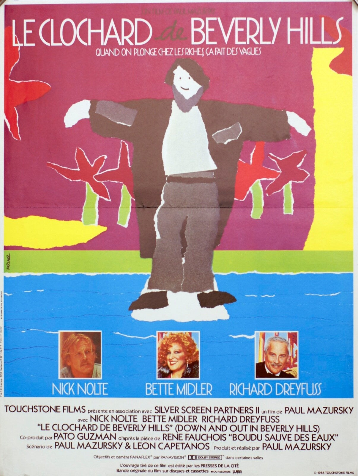 LE CLOCHARD DE BEVERLY HILLS (French Version) ORIGINAL 40x60