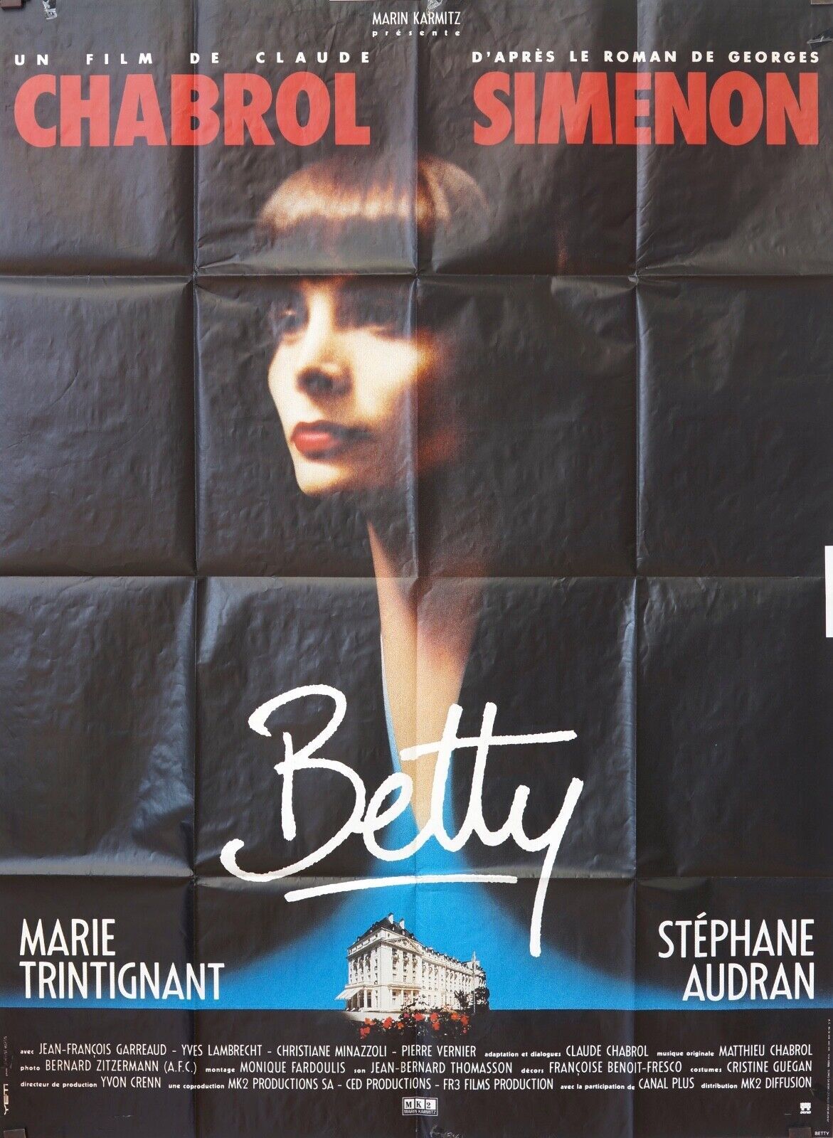 BETTY MOVIE POSTER ORIGINAL 120x160 CLAUDE CHABROL