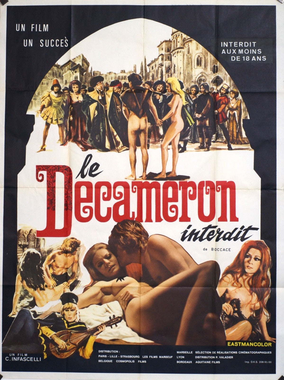 LE DECAMERON INTERDIT movie poster ORIGINAL 120x160