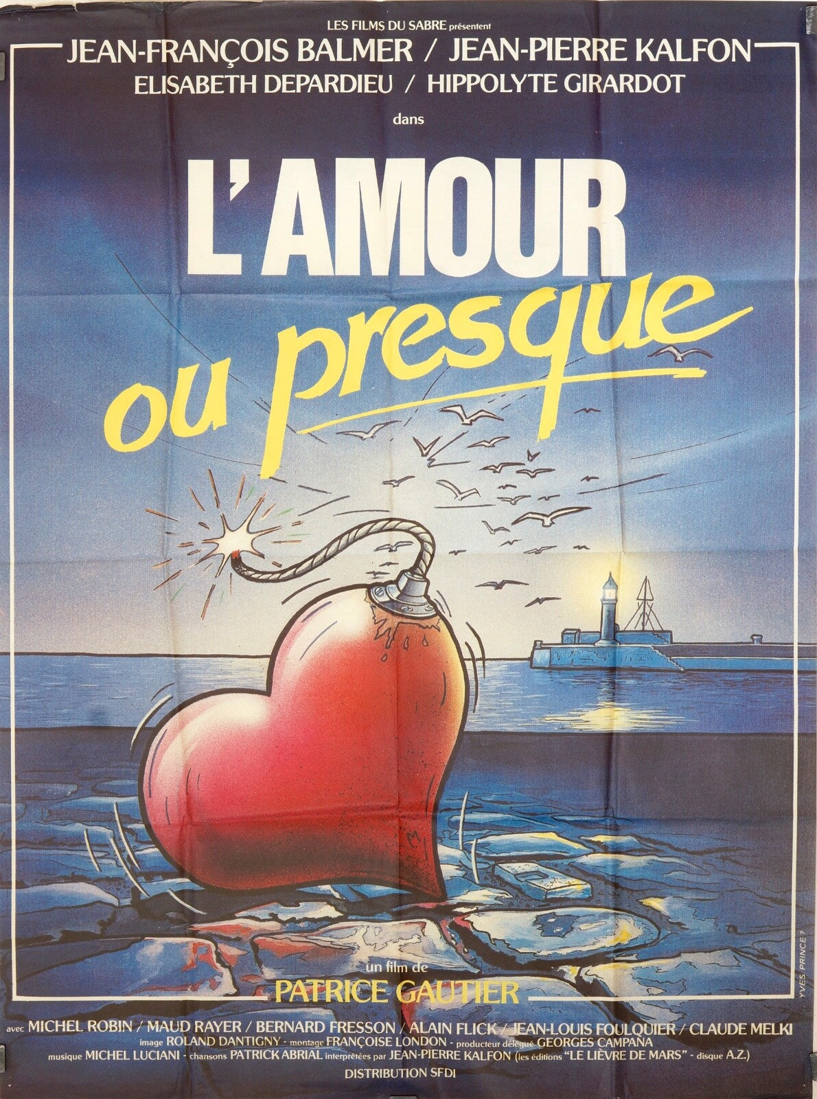 L’AMOUR OU PRESQUE JEAN-FRANÇOIS BALMER MOVIE POSTER ORIGINAL 120x160