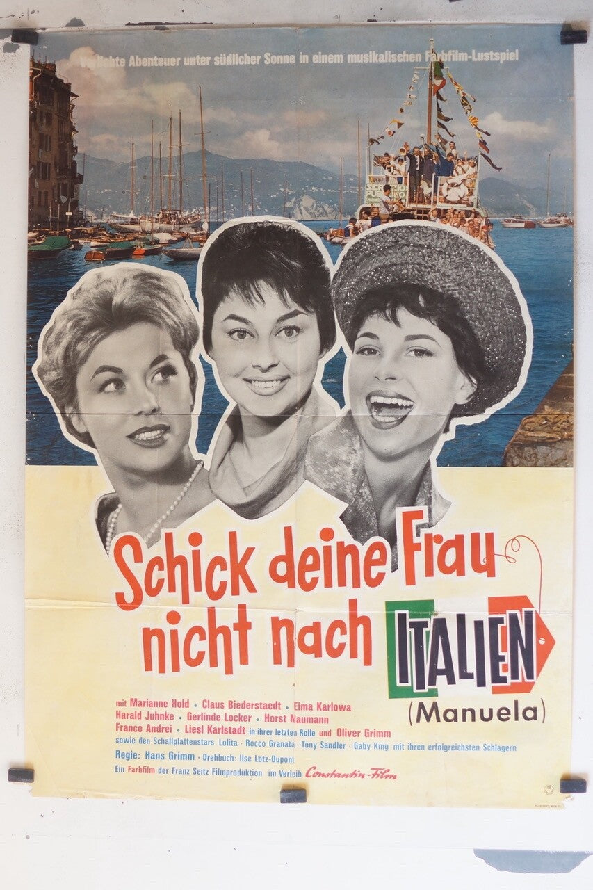 SCHICK DEINE FRAU NICHT NACH (70X100) ORIGINAL MOVIE POSTER MARIANNE HOLD- CLAUS