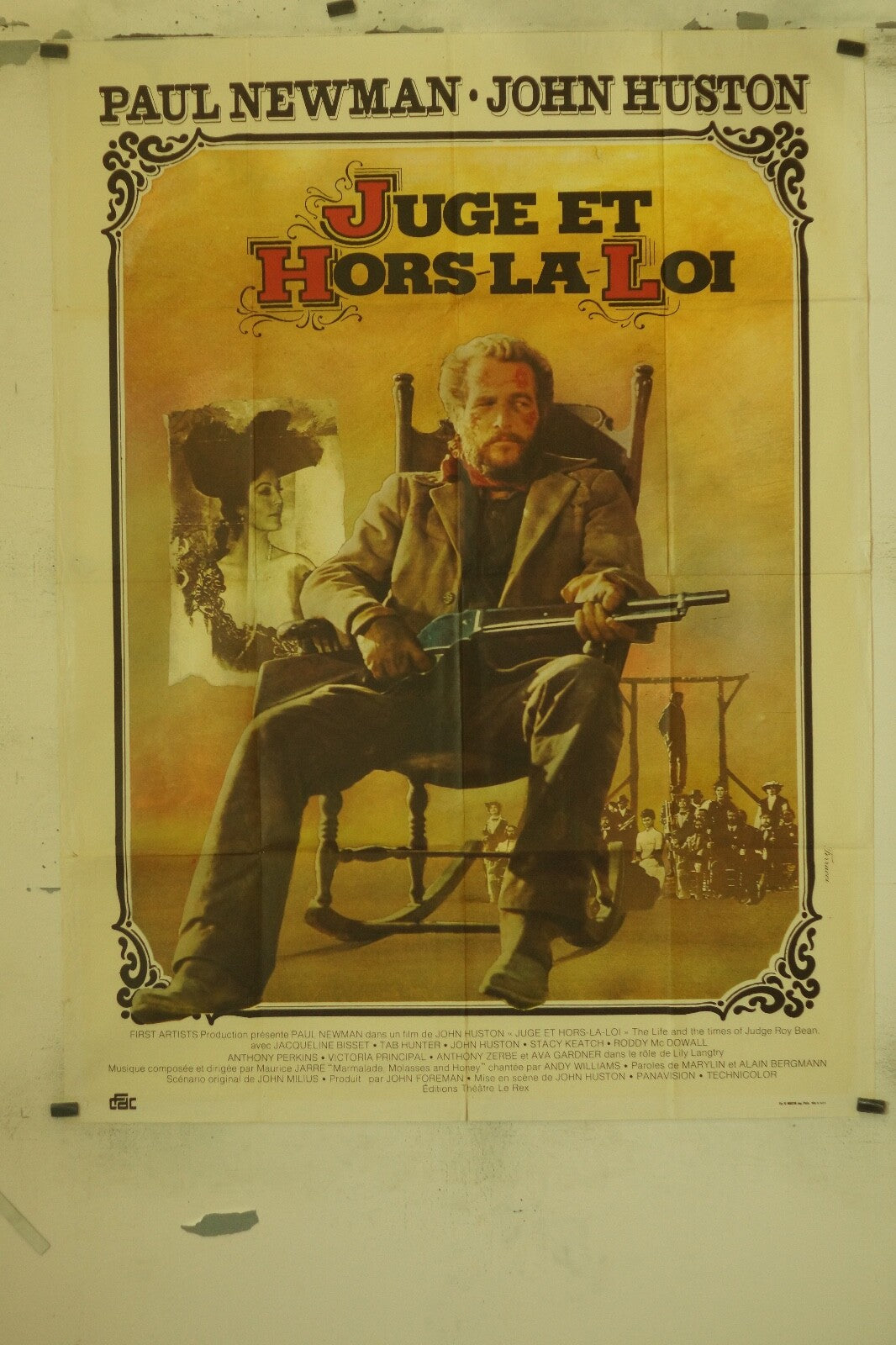 JUGE ET HORS LA LOI 120X160 PAUL NEWMAN – JOHN HUSTON ORIGINAL POSTER