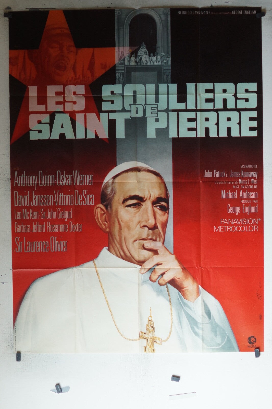 SOULIERS DE SAINT PIERRE (LES) ORIGINAL MOVIE POSTER 120x160 Anthony Quinn