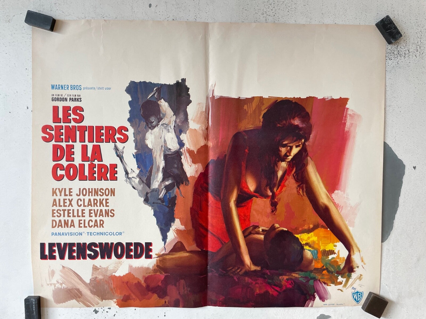 LES SENTIERS DE LA COLÈRE BELGIUM MOVIE POSTER 44X54 KYLE JOHNSON – ALEX CLARKE