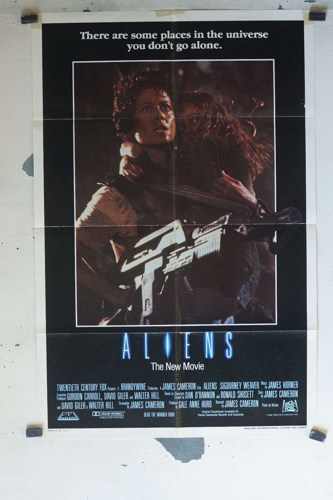 ALIENS THE NEW MOVIE ORIGINAL MOVIE POSTER 68x104 Gordon Carroll , David Giler