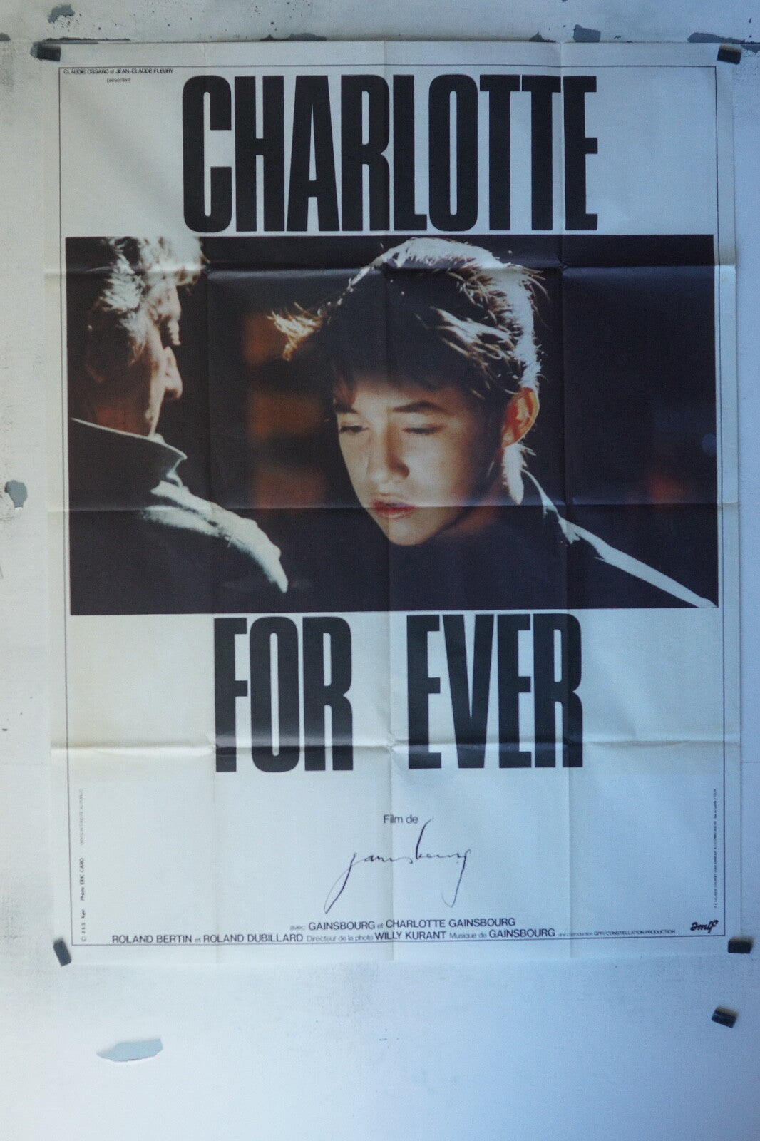 CHARLOTTE FOR EVER MOVIE POSTER ORIGINAL 120x160 GAINSBOURG