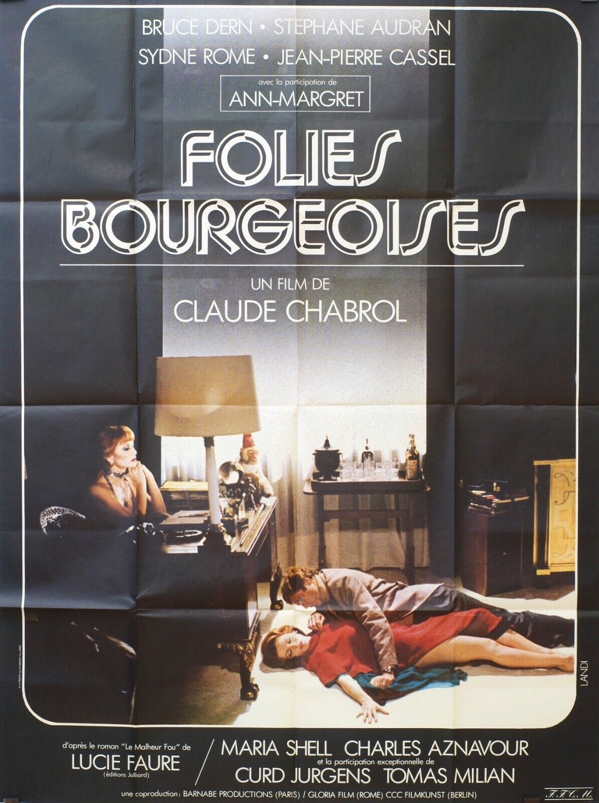 FOLIES BOURGEOISES ORIGINAL MOVIE POSTER 120x160 MARIA SHELL