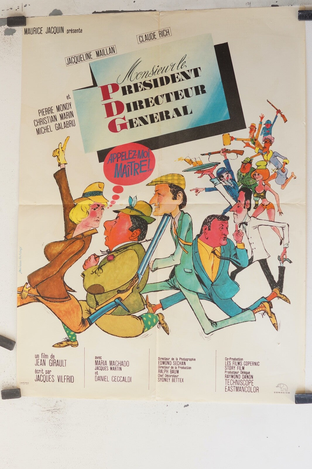 MONSIEUR LE PRESIDENT DIRECTEUR GENERAL MOVIE ORIGINAL (60X80) Jacqueline