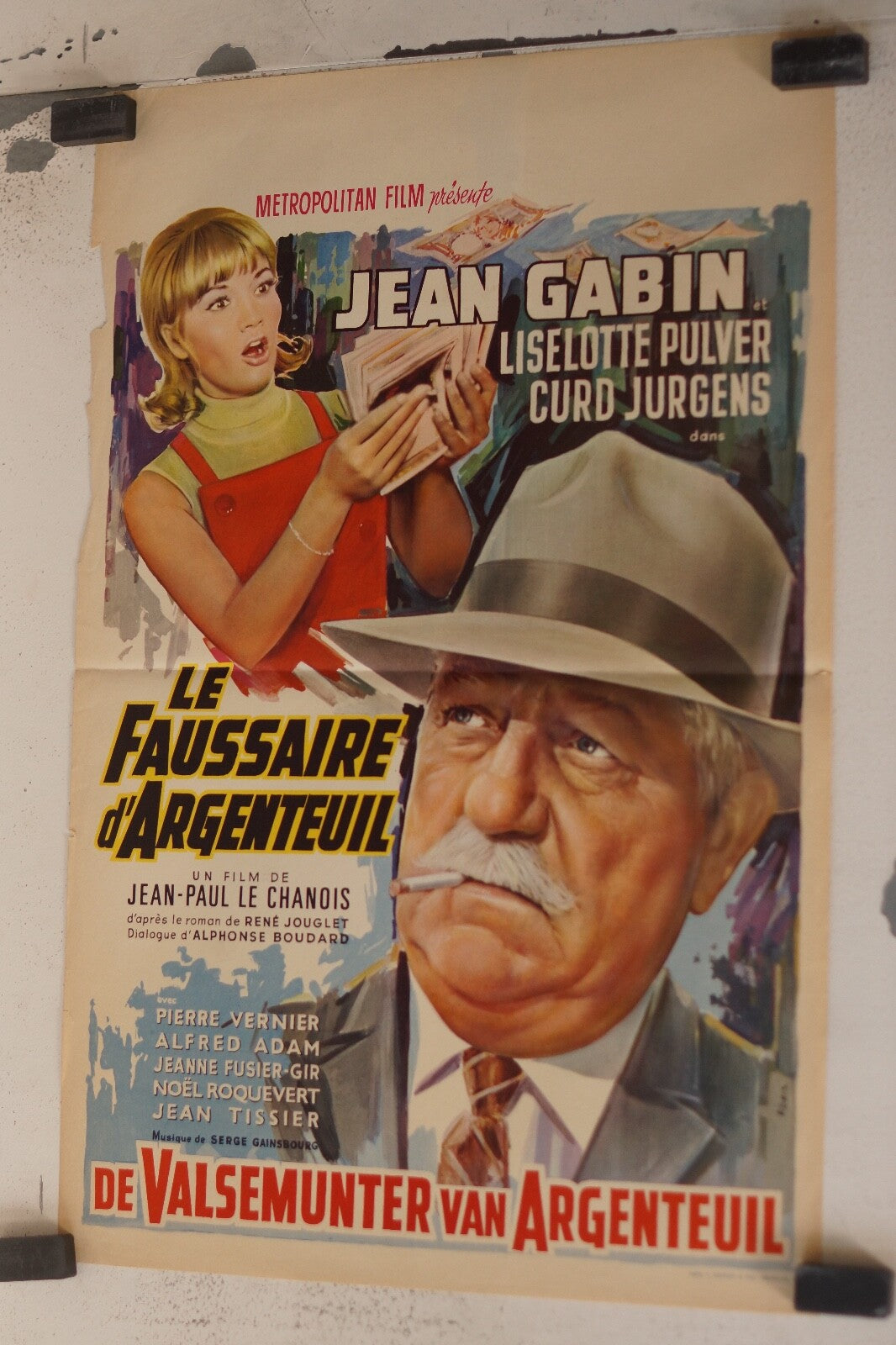 FAUSSAIRE D’ARGENTEUIL (LE)(Belge) ORIGINAL 30x55