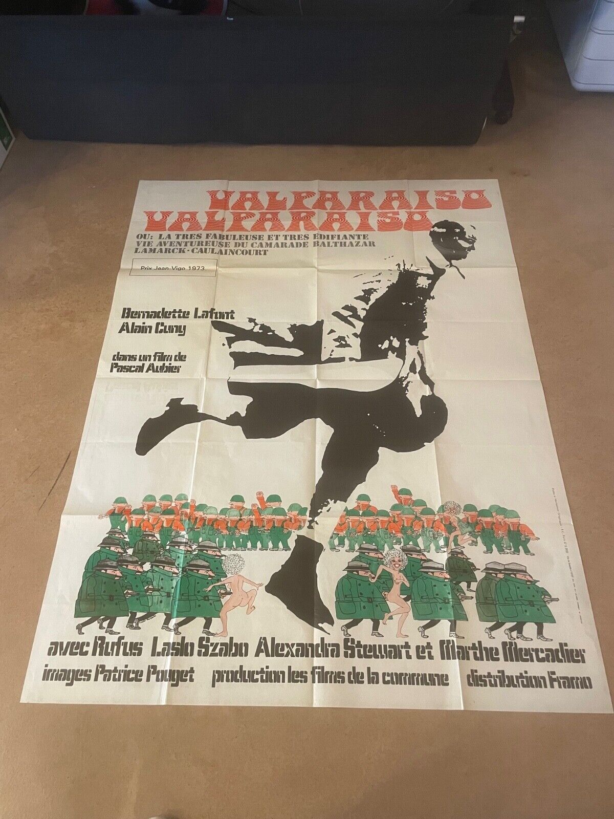 VALPARAISO, VALPARAISO MOVIE POSTER ORIGINAL 120X160 BERNADETTE LAFONT