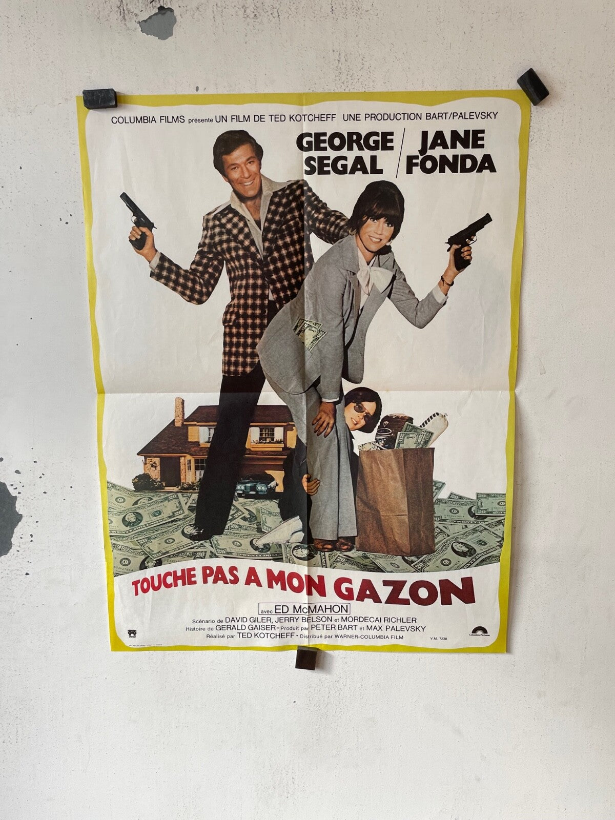 TOUCHE PAS A MON GAZON MOVIE POSTER ORIGINAL (60X80) GEORGE SEGAL / JANE FONDA