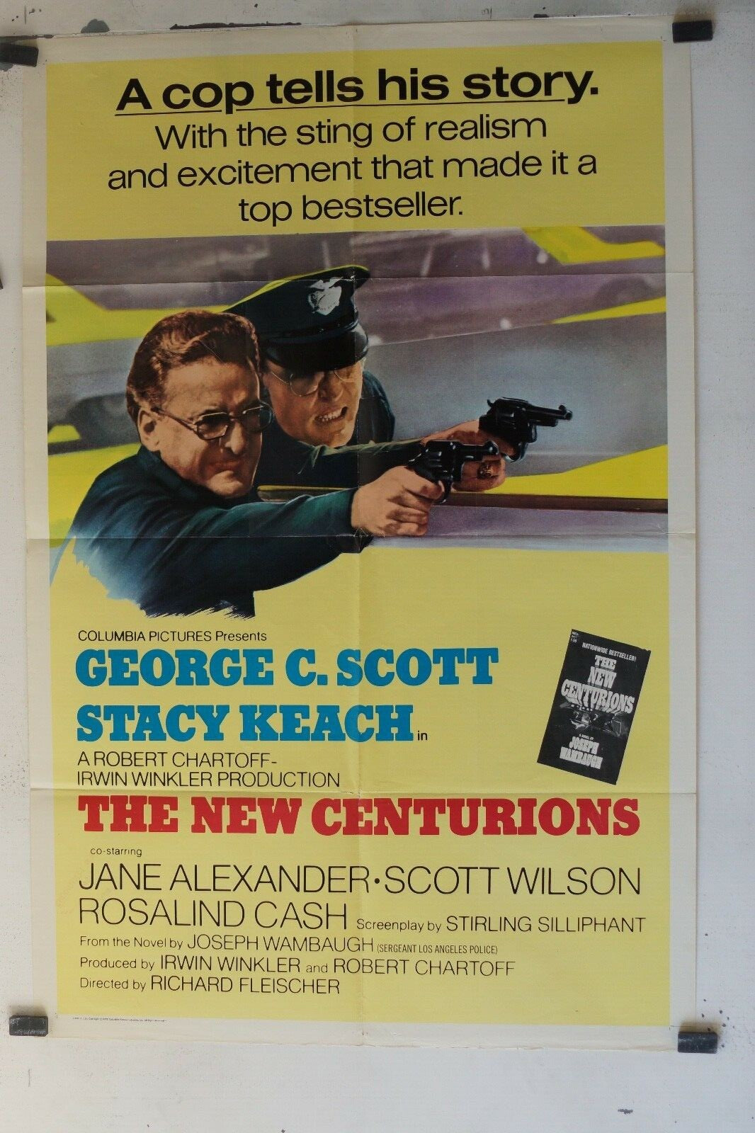 THE NEW CENTURIONS MOVIE POSTER ORIGINAL 69x103 Richard Fleischer C. Scott