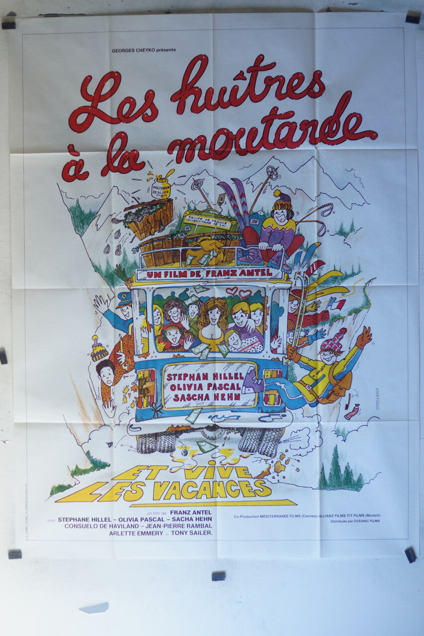 HUITRES A LA MOUTARDE (LES) MOVIE POSTER 120X160Stephane Hillel , Olivia Pascal