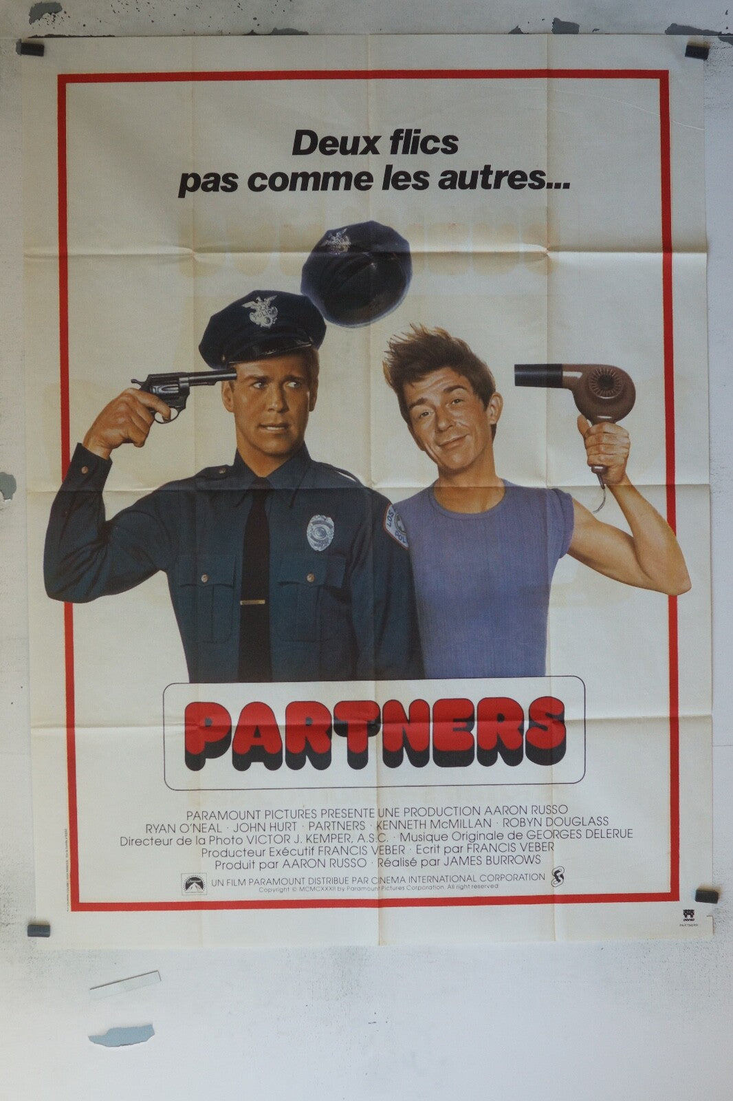 PARTNERS MOVIE POSTER ORIGINAL 120x160 RYAN O’NEAL