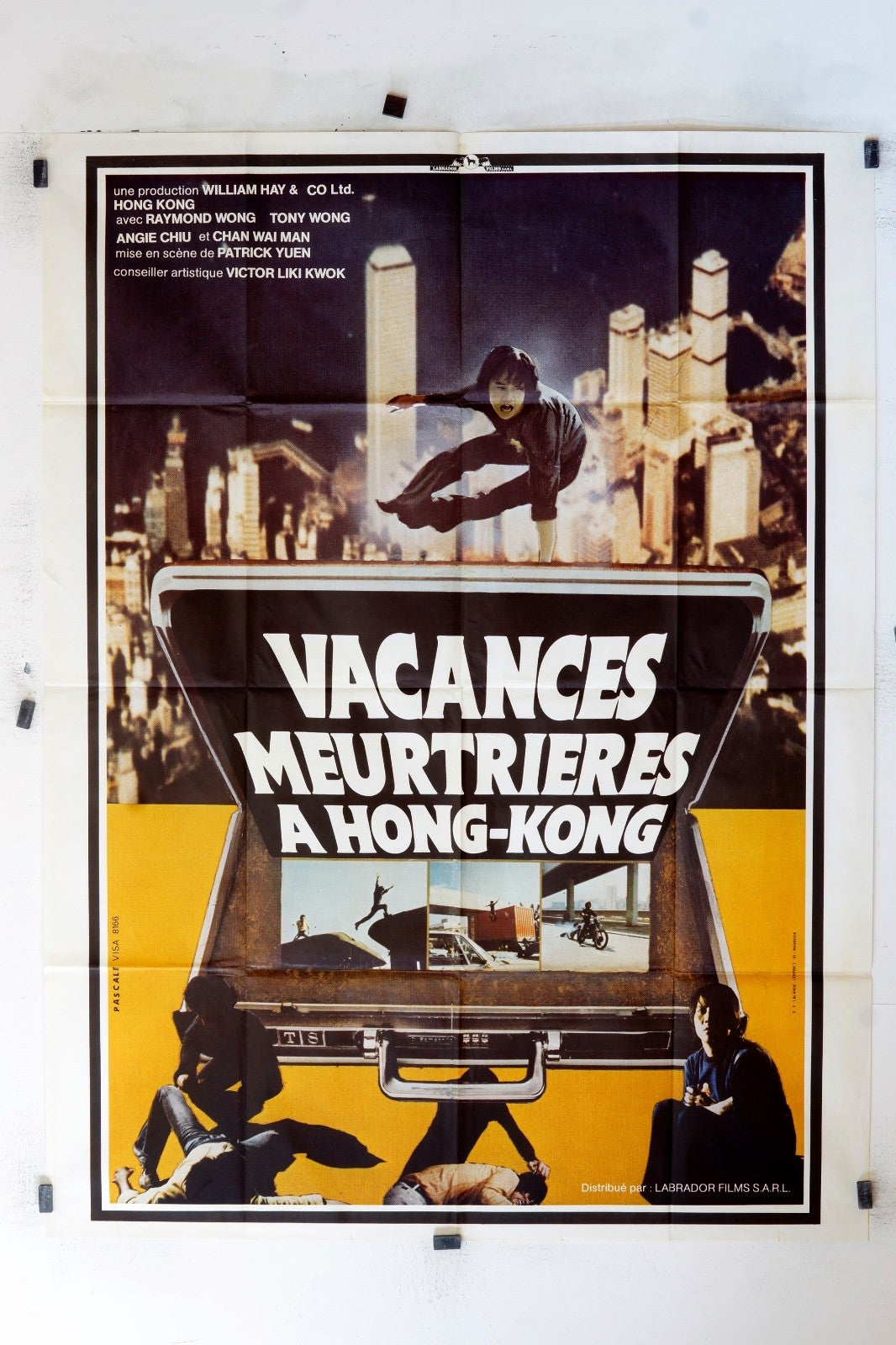VACANCES MEURTRIÈRES À HONG-KONG RAYMOND HONG MOVIE POSTER ORIGINAL, 120X160