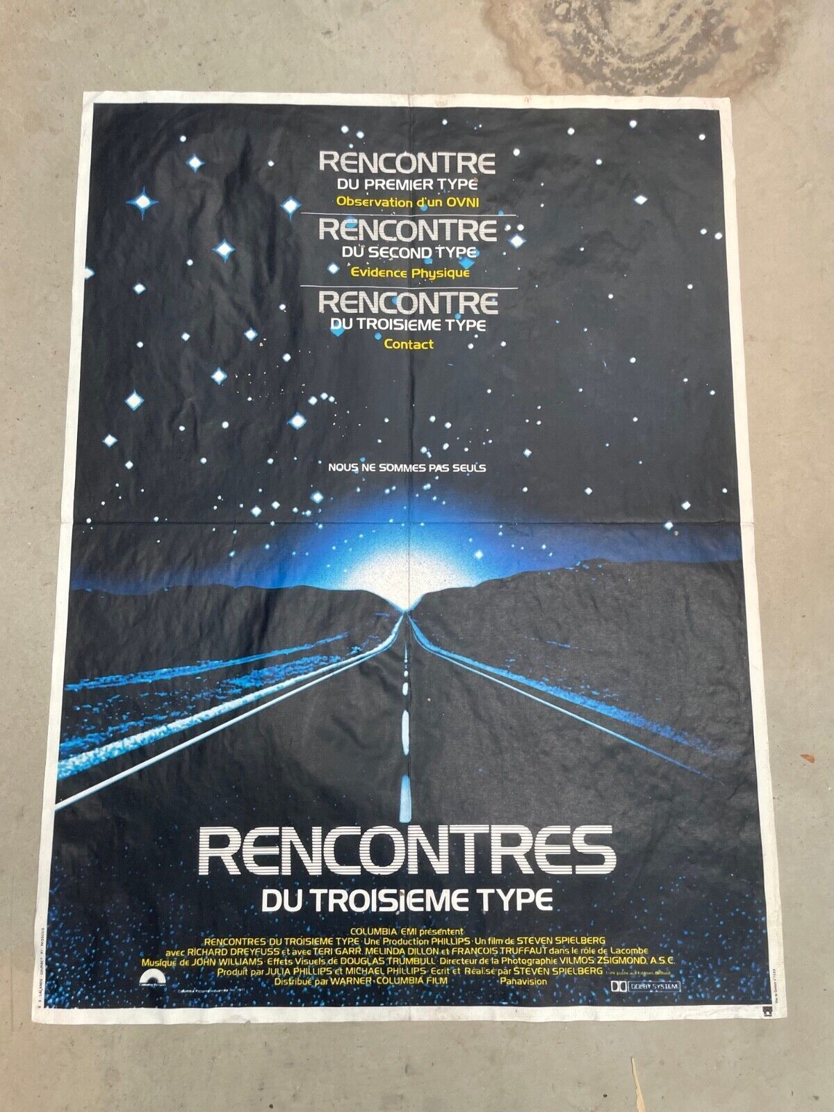 RENCONTRES DU TROISIEME TYPE MOVIE POSTER ORIGINAL (60X80) RICHARD DREYFFUS