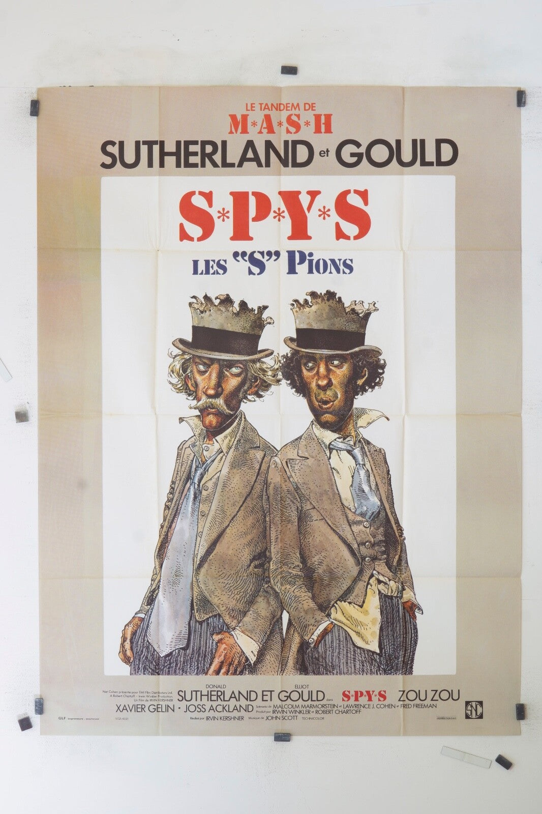 SPYS SUTHERLAND 120x160 ORIGINAL MOVIE POSTER