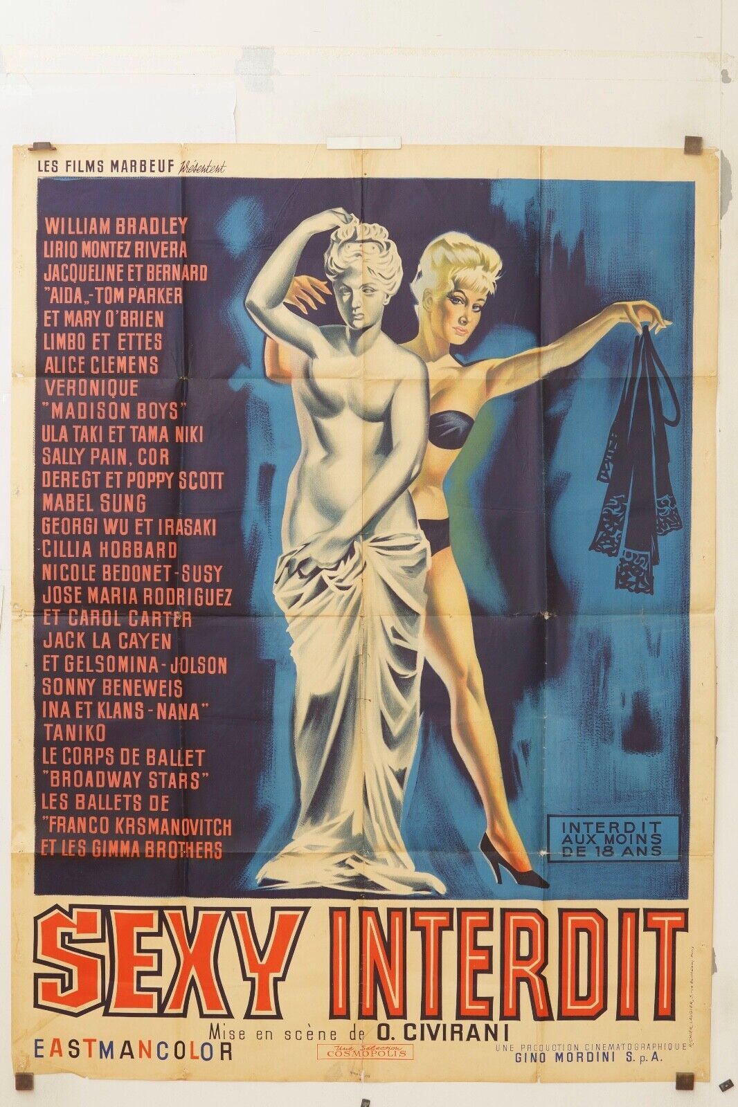 SEXY INTERDIT MOVIE POSTER ORIGINAL 120x160 SUNILL DUTT