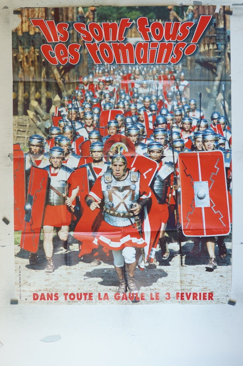 ILS SONT FOUS CES ROMAINS 120X160 ORIGINAL POSTER
