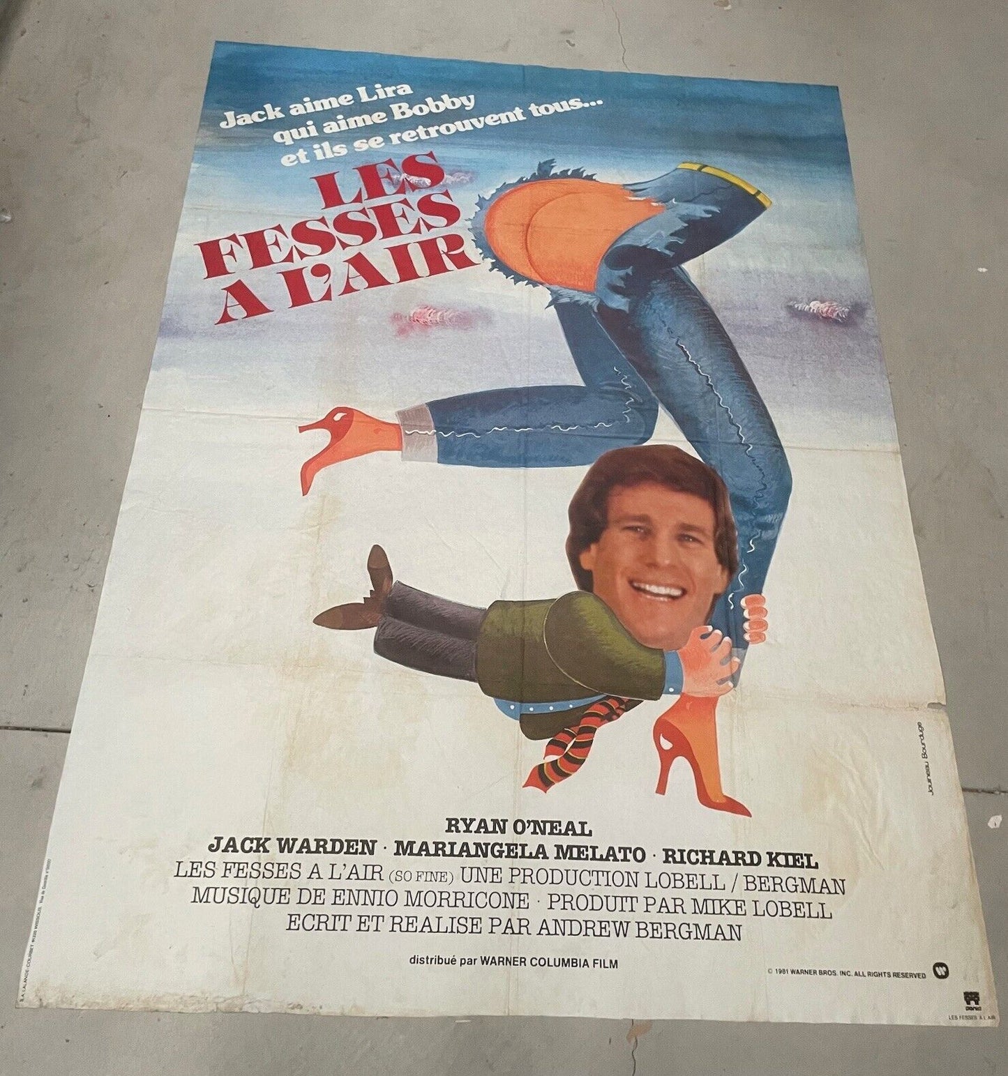 LES FESSES À L'AIR, Jack Warden, MOVIE POSTER ORIGINAL (120X160)